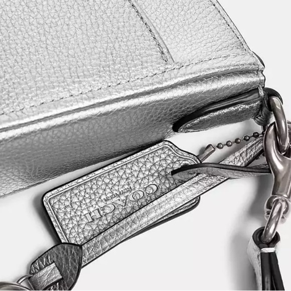 Coach Chaise Silver Crossbody NWOT. - Picture 3 of 11